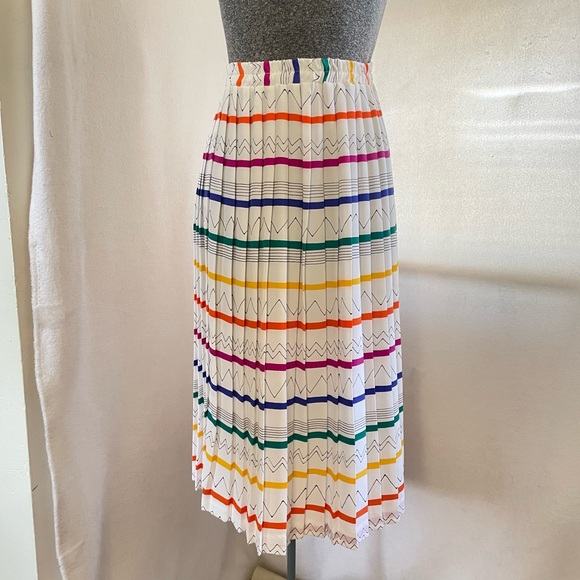 Vintage Andrea Gayle pleated midi skirt - Picture 1 of 8